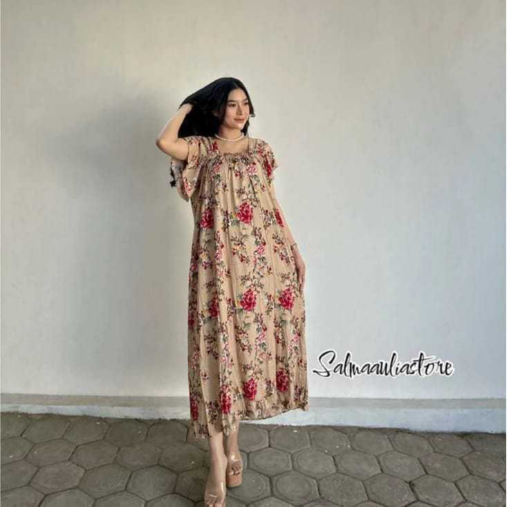 999_hoky_ Daster Faniya Rayon Motif Premium/Homewear/Daster Kerut/Daster Rayon - Harga Grosir