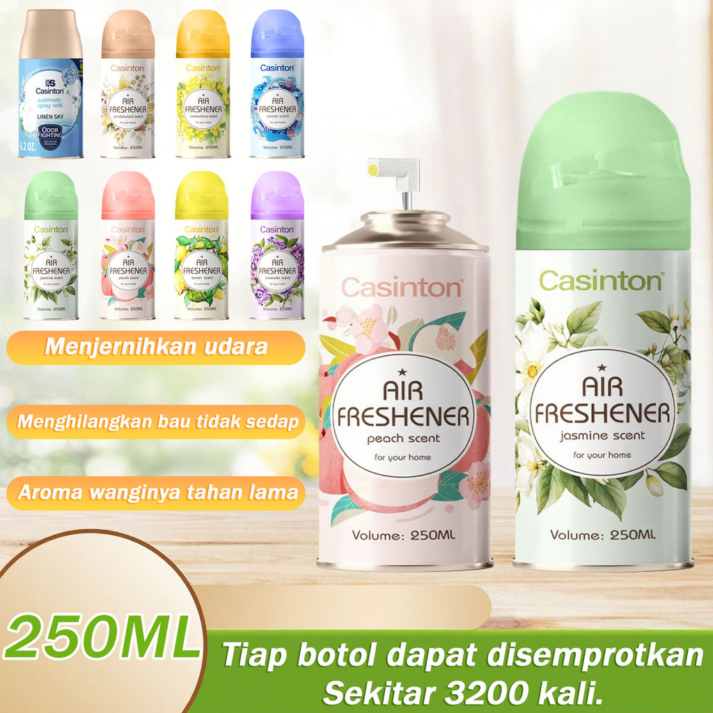 Pengharum Ruangan Otomatis Semprot Aroma Wangi Tahan Lama Untuk Toilet Kamar Mobil