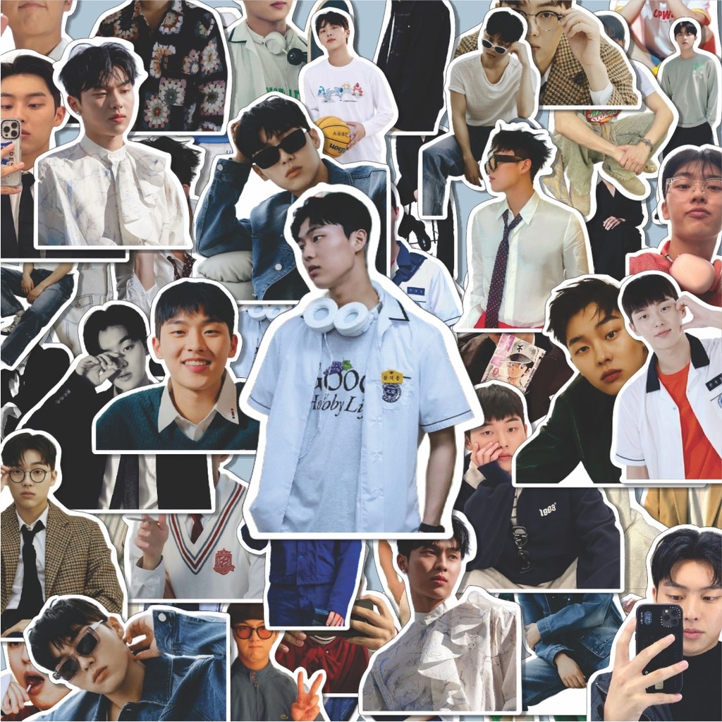 

100PCS Lucu Stiker Choi Hyunwook Stiker Aesthetic Stiker Anti Air Stikers Berperekat Waterproof sticker decal buat Motor Helm Buku Journal Koper Casing HP Laptop Botol Minum Hadiah anak