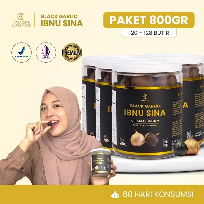 [TERLARIS] (ORIGINAL) Black Garlic | Bawang Hitam Tunggal | Ibnu Sina | 800gr[TERLARIS ]