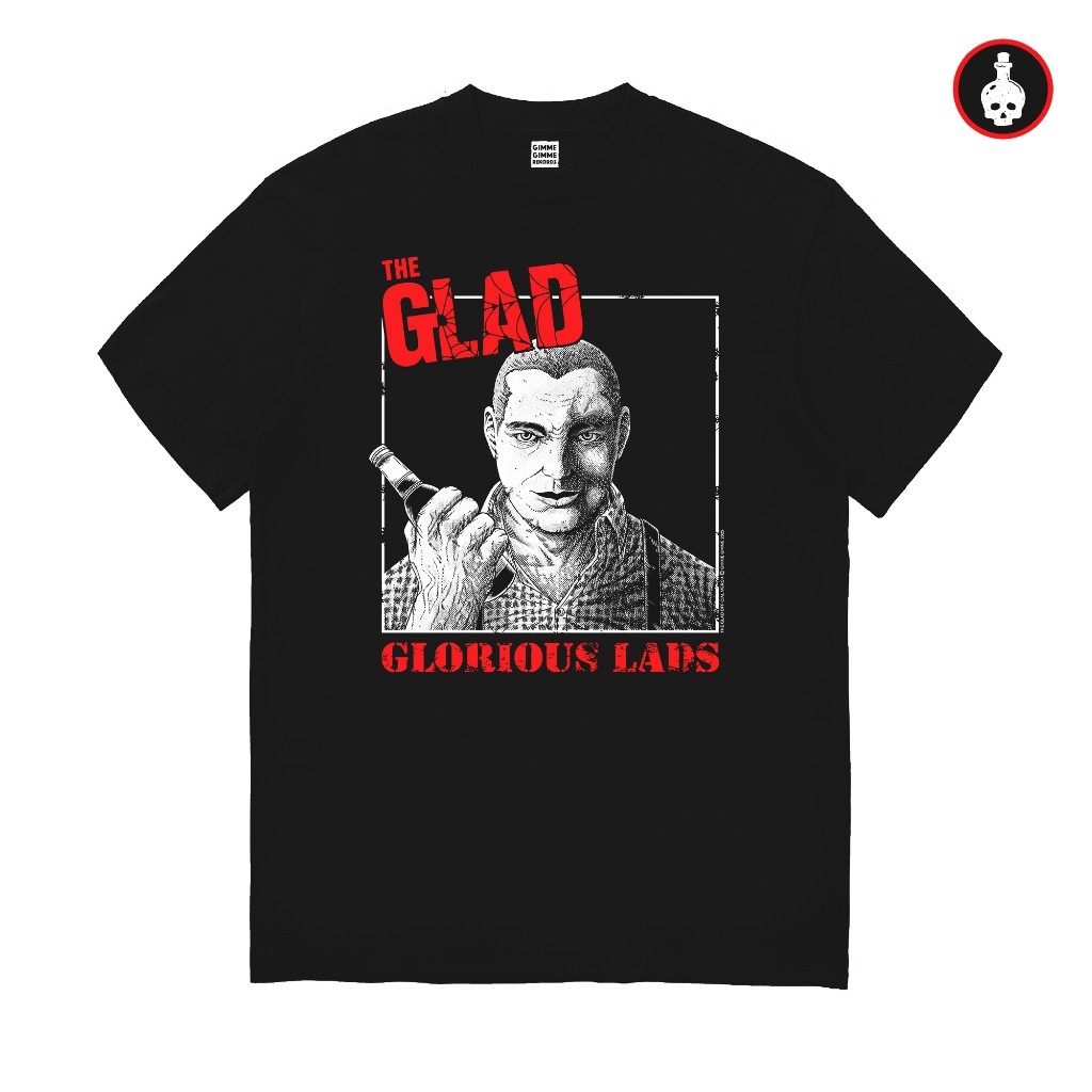 (COD) Tshirt The Glad - Glorious Lads (Kaos Band Original Merch Hitam)