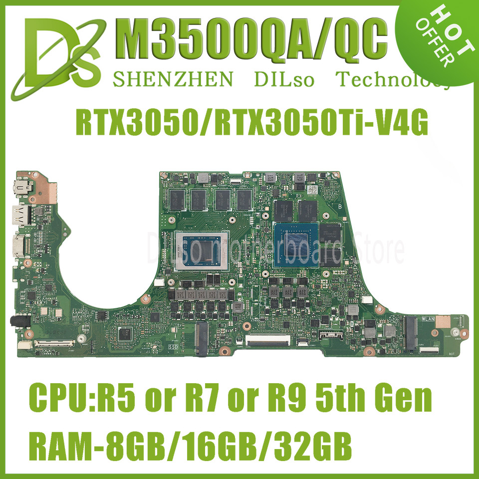 M3500QA Mainboard For ASUS M3500QC M3500QE D3500Q M7600QE M7400QC M7600QC M7600QA M7600Q M3401QA M34