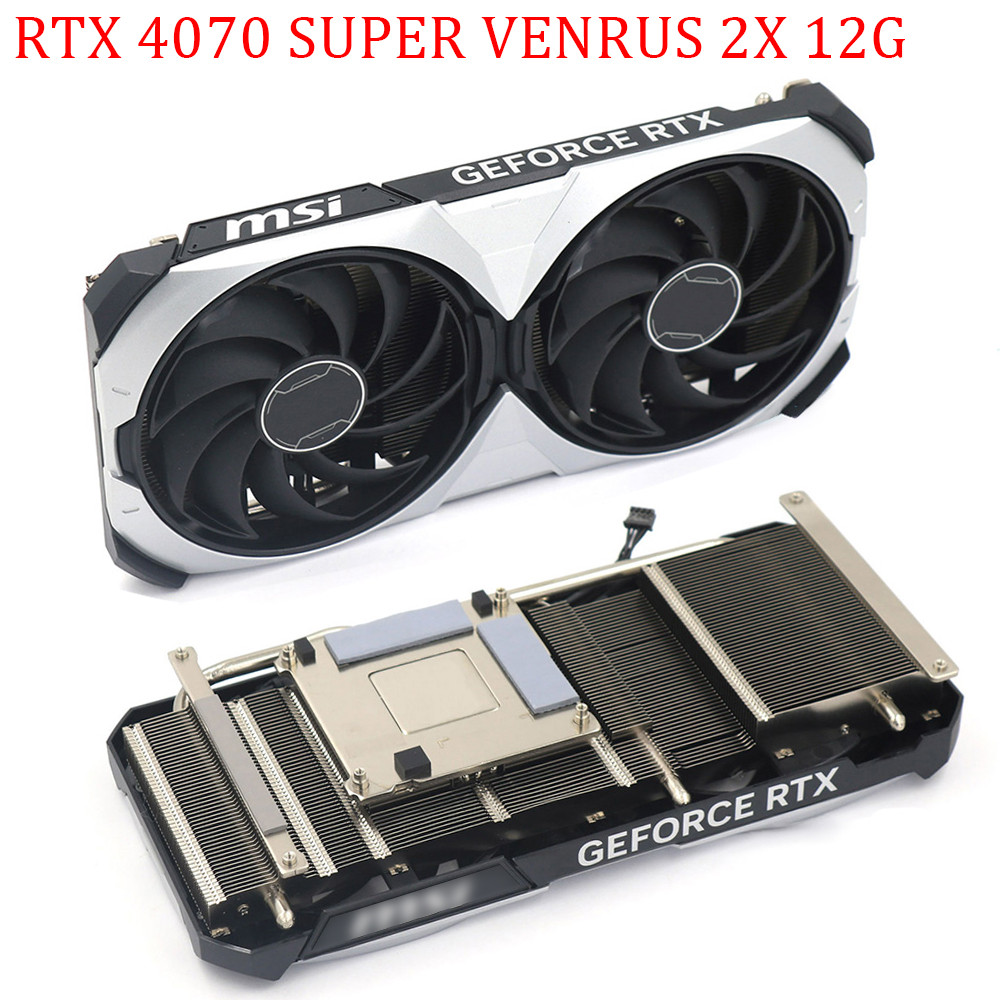 For MSI GeForce RTX 4060 4060Ti 4070 4070S 4070Ti 4070TiS VENTUS 2X Black / White Video Card Cooling