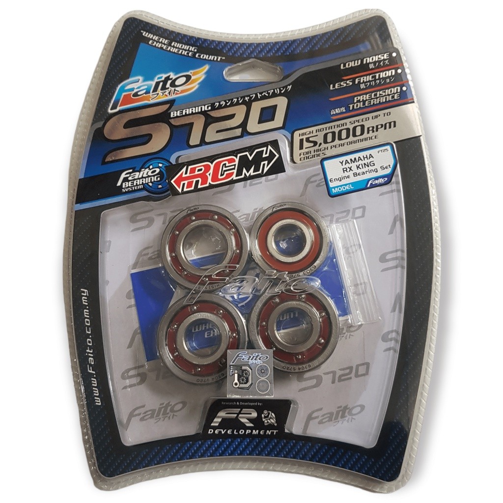 LAHER LAKER BEARING MESIN ENGINE FULL SET YAMAHA RX KING RXKING RXS FAITO RACING S720 C4 KRUK AS RAS