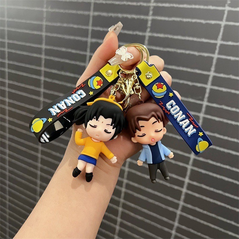 Gantungan Kunci Detektif Conan Keychain Meitantei Konan Gantungan Tas Aksesoris Detective Conan Case