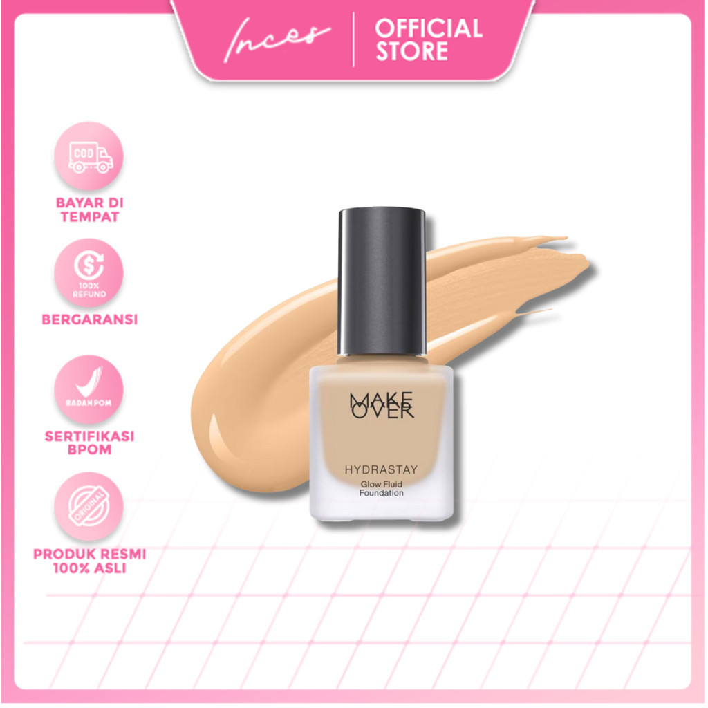 INCES - MAKE OVER HYDRASTAY GLOW FLUID FOUNDATION