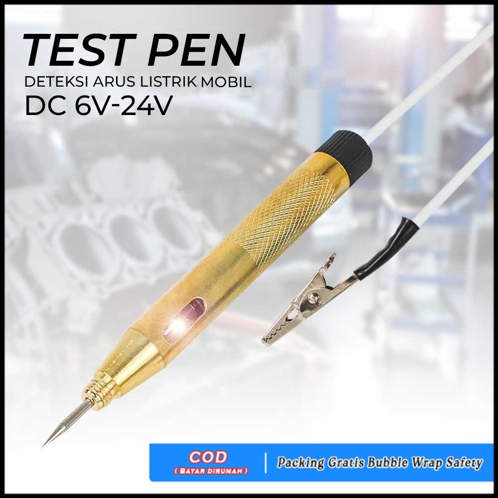 HLIO2 Tespen Digital DC Tester Testpen Kelistrikan Listrik Mobil Motor  Universal Digital Obeng Test