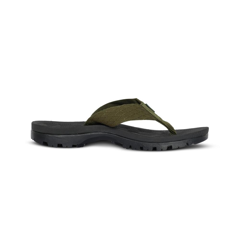 EIGER BHARDEV PINCH SOLE BLACK SANDALS