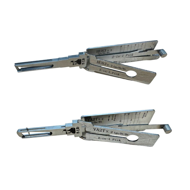 1pcs HU83 VA2T Lishi 2in1 decoder Lock picking set Vehicle Lock Pick Car Door Bypass for Peugeot/Cit