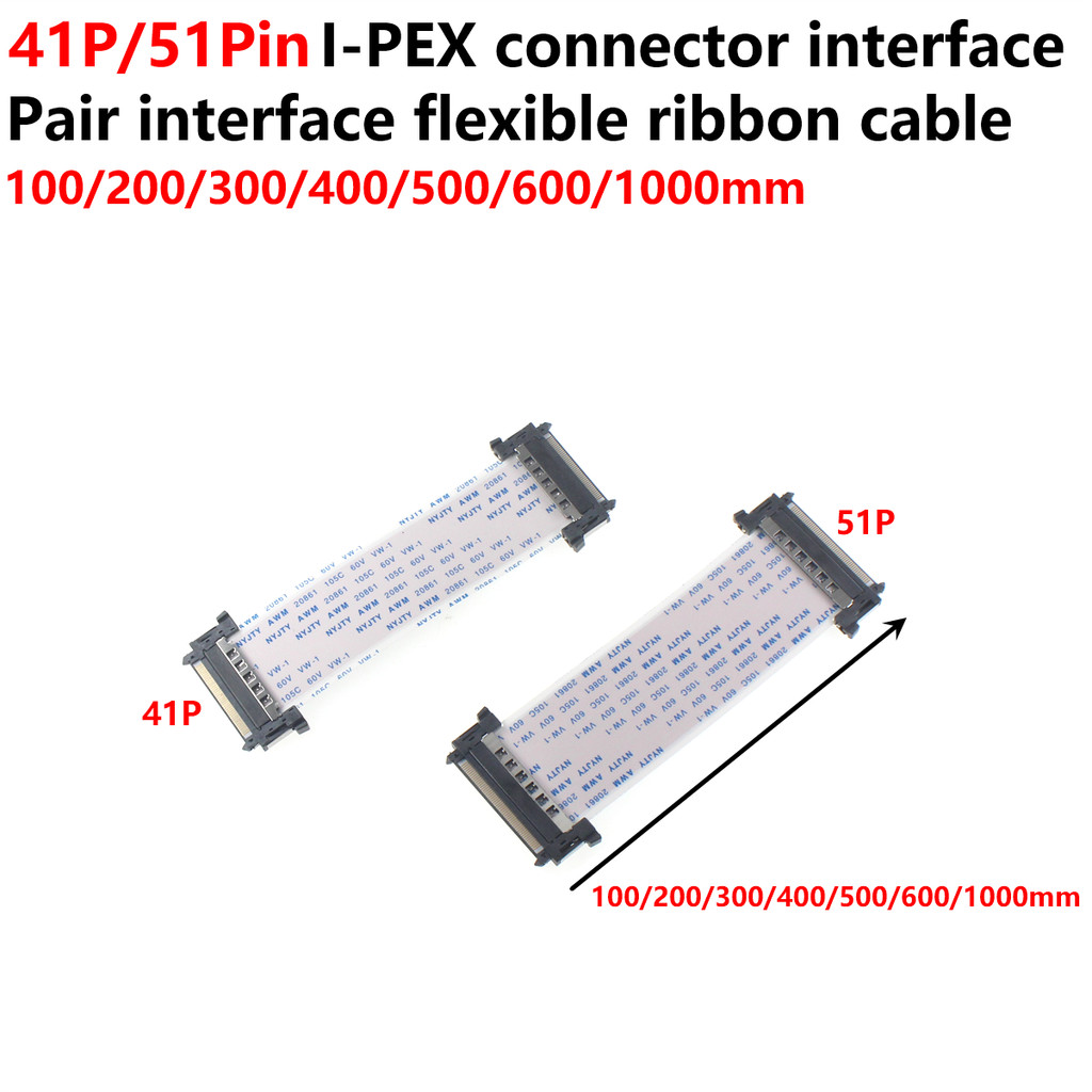 2PCS 51Pin lvds ffc for LCD TV internal screen cable 51 pin screen cable use 51Pin lvds ffc