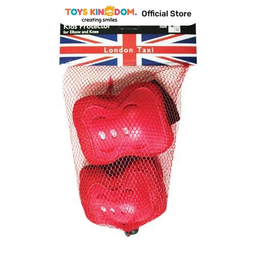 Toys Kingdom London Taxi Ukuran S Pelindung Siku Dan Lutut Kids Bike Protector - Merah Perlengkapan 