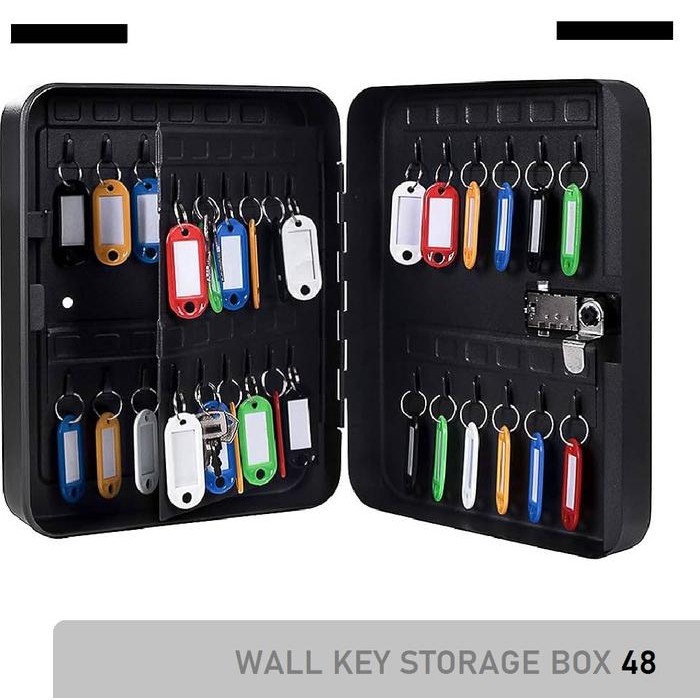 Key Box Zehn dengan kode / kotak penyimpanan kunci 48kunci - KEYBOX HITAM Promo !