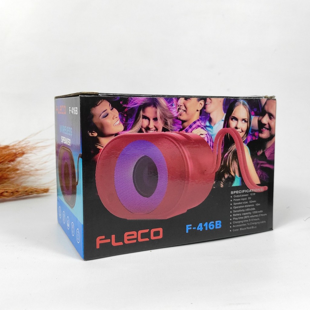 Speaker Portable Mini Bluetooth  Fleco F-416B / USB / TF Card / Radio pro