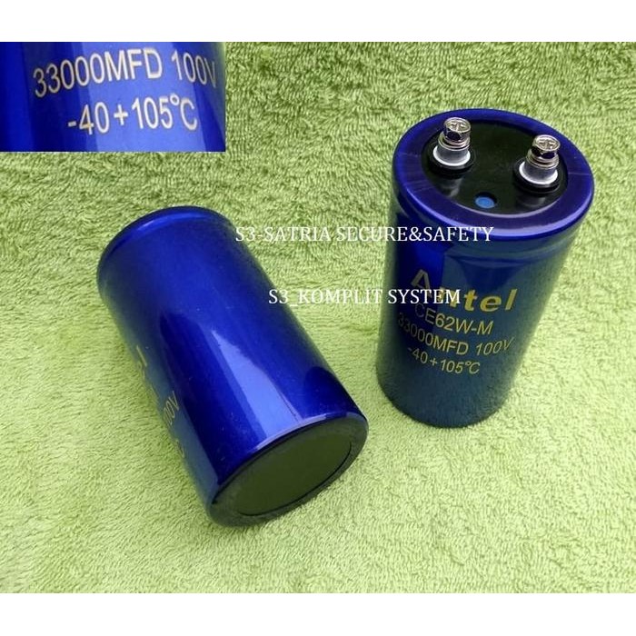 Elco 33.000uF 100V Elko 33000Mfd 33,000 Mfd uf 100 V 33000uf