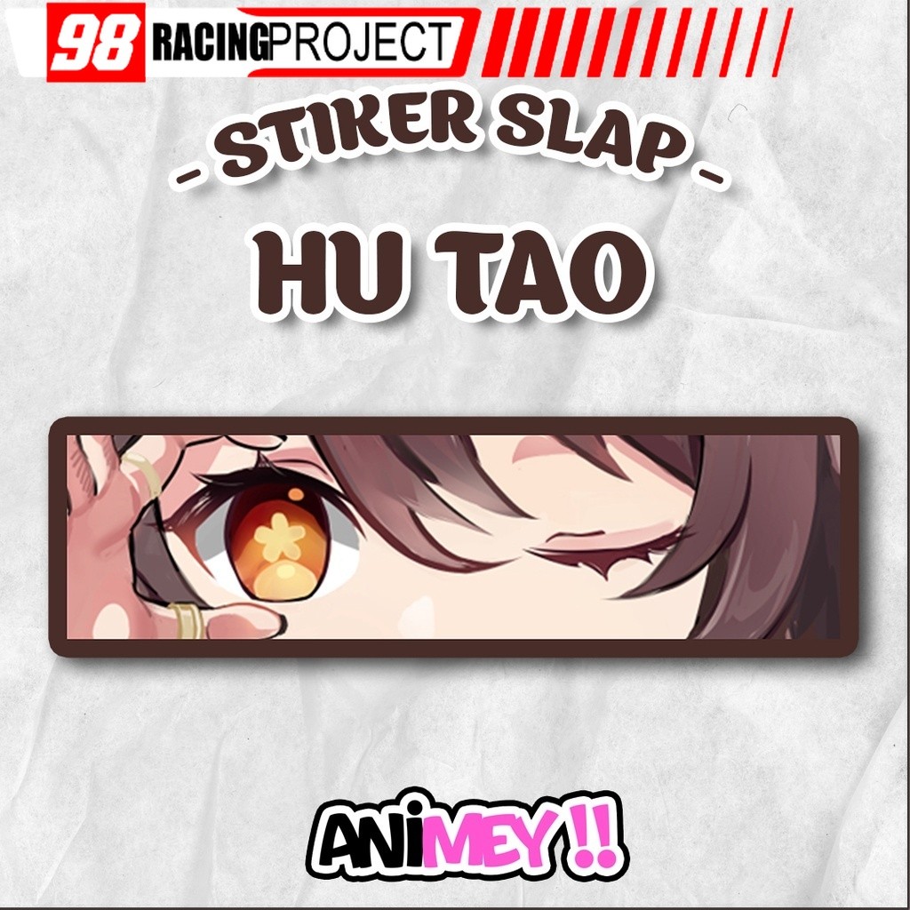 Stiker Slap Hu Tao Genshin Impact Sticker Anime Waterproof