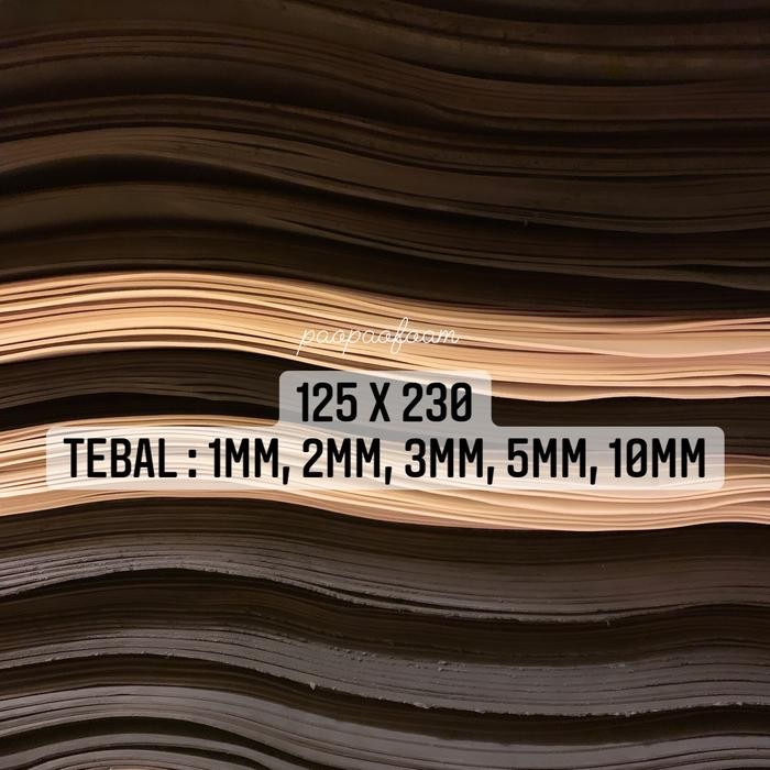 Promo Spon Eva 5mm 10mm / Busa Ati / Sponge Sandal / Karet Eva Matt - 5mm HITAM