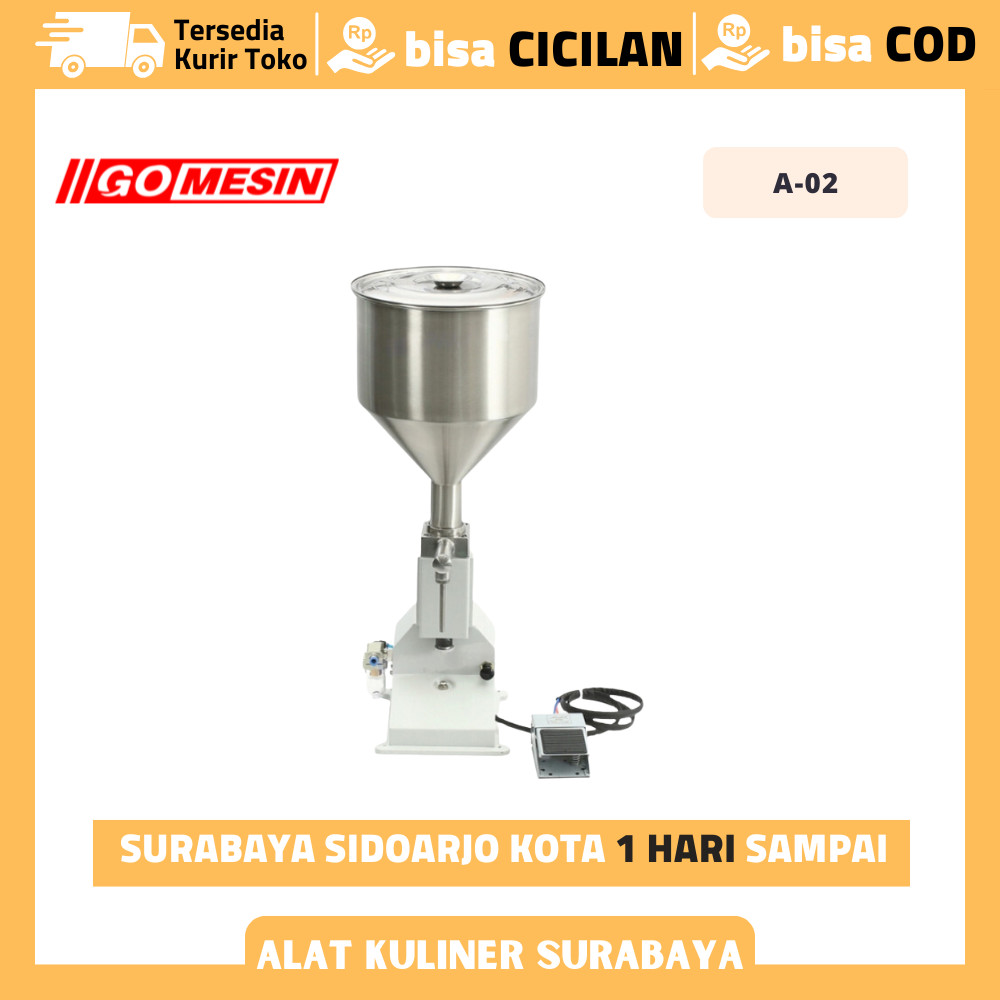 GOMESIN A 02 A-02 MESIN FILLING CAIRAN MESIN PENGISI CAIRAN SEMI OTOMATIS