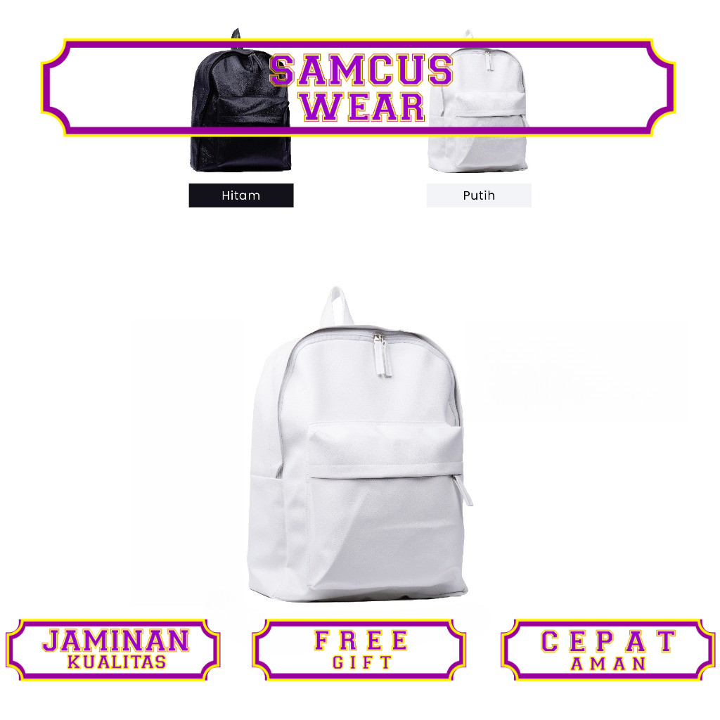 INT Backpack Kuliah Tas Ransel Pria Tas Ransel Laptop Wanita Aesthetic Vintage Style Chikoisme