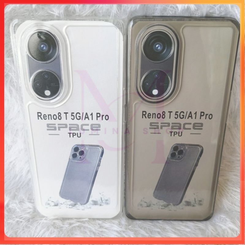 PROMO+COD Softcase Casing Clear Space OPPO RENO 8T 5G/A1 PRO Slikon transparan dan pelindung belakan
