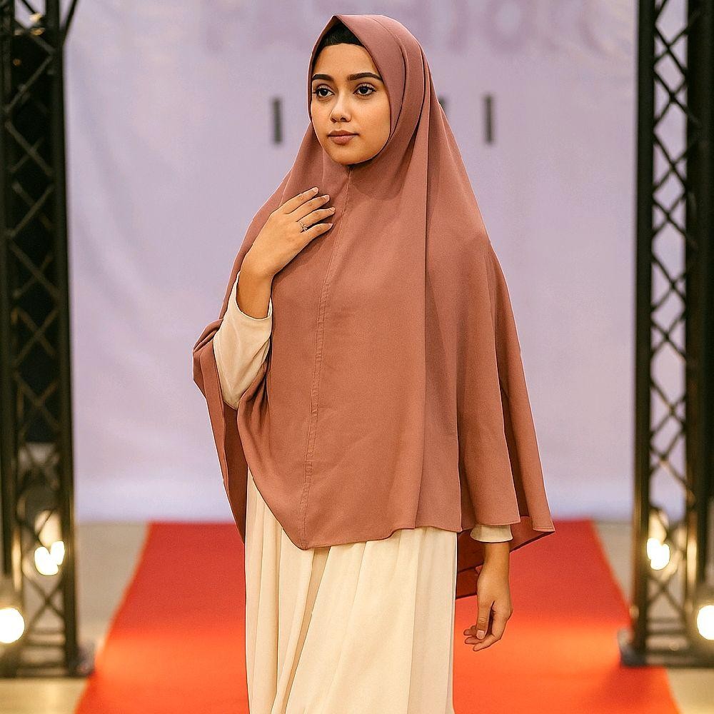 ysf BERGO CRINKLE SYAR’I/BERGO CRINKLE INSTAN JUMBO XL NON TALI Airflow Jilbab Nyaman Panjang Syari 