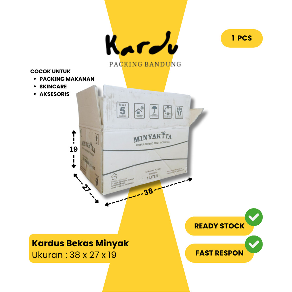 Kardus Bekas Minyak | Kardus Packing Barang | Harga Murah Per Pcs | Kondisi Layak Pakai