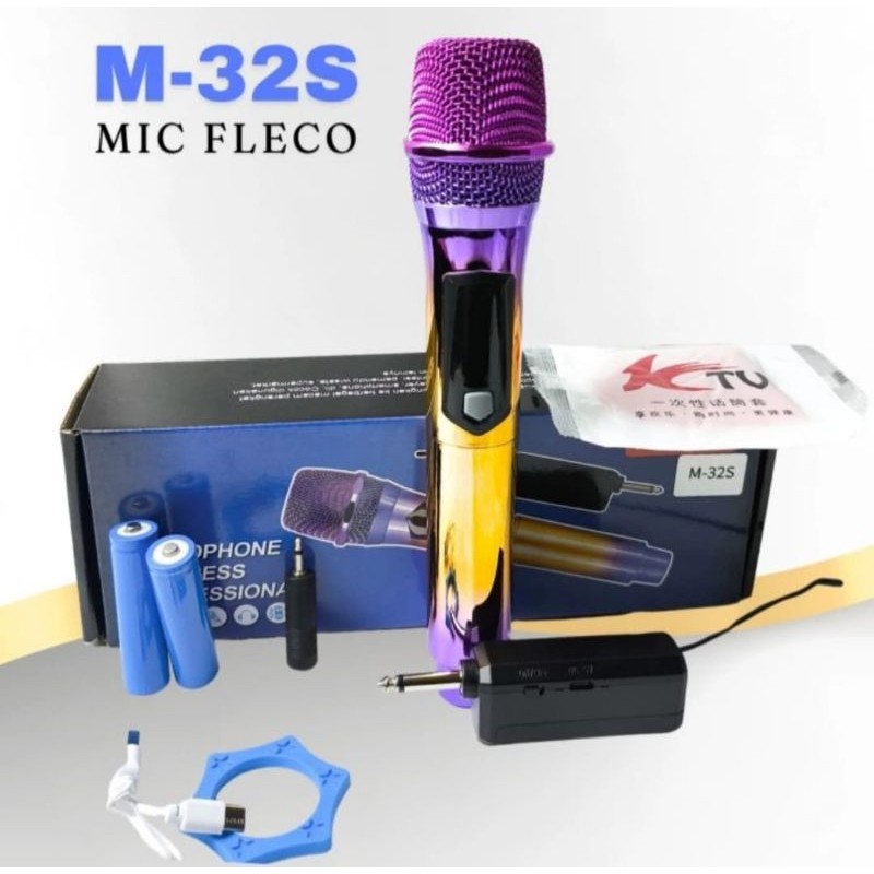 BEST SELLER Mic wireless FLECO single mic M-32S/Microphone Fleco wireless 1MIC M-32S
