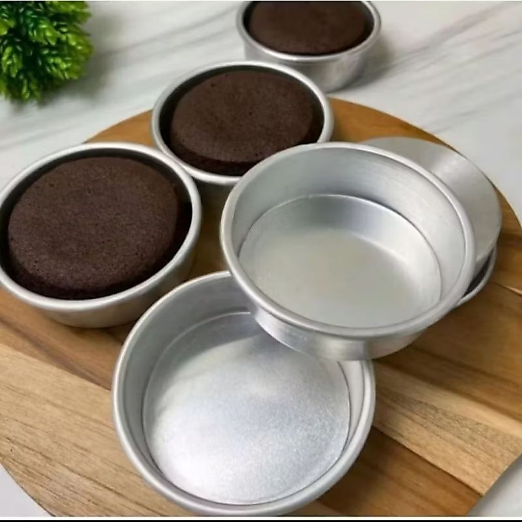 loyang cetakan brownies bulat diameter 7-10cm tinggi 3cm / loyang bulat mini pres