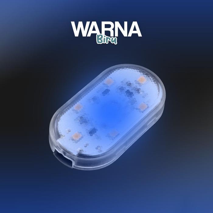 Lampu LED Interior Mobil Touch Sensor | Car Interior Touch Light | Lampu LED Interior Mobil - Biru