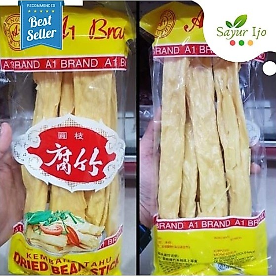 Kulit Kembang Tahu Stik A1 120 Gram / Pack Fresh Dried Bean Stick Tofu Skin Fucuk Kering Huki Premiu