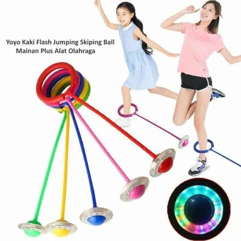 hula hoop KAKI  hulahoop kaki LED Mainan Sehat Hulahup Kaki Lampu Nyala Hula Hoop Jumpball Yoyo Flas