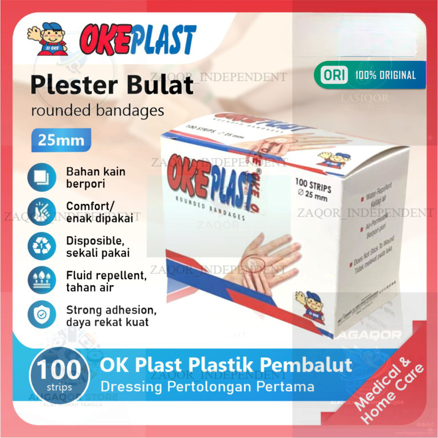 OK PLAST Plester Bulat 100's / Plester Ok Plast