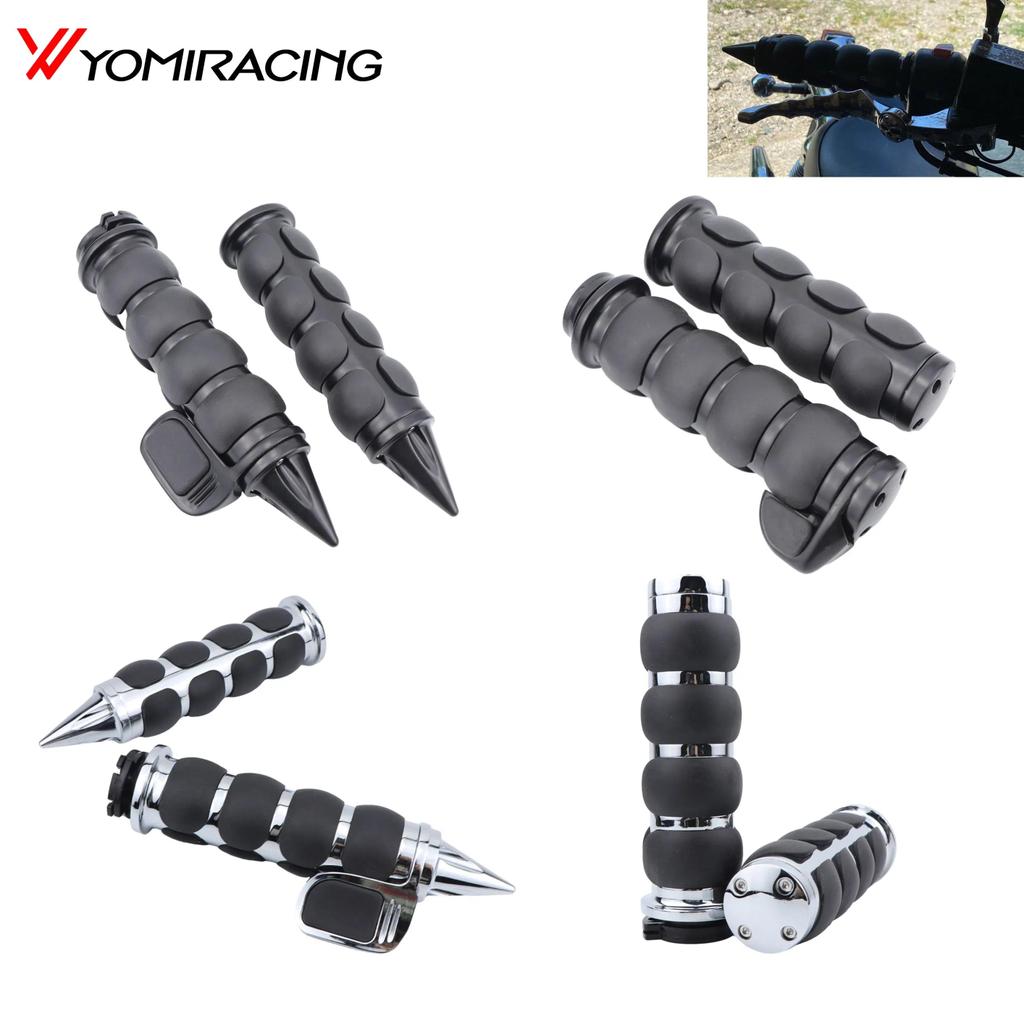 25mm 1" Pegangan Setang Motor Untuk Harley Cruiser Chopper Custom Suzuki Boulevard M109R Road Glide