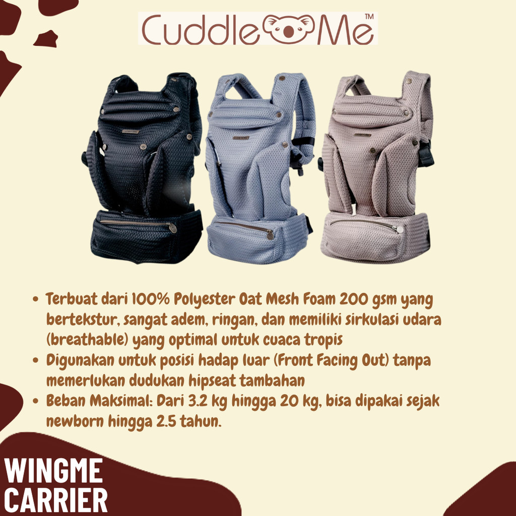 Cuddleme Wingme Carrier - Gendongan Bayi