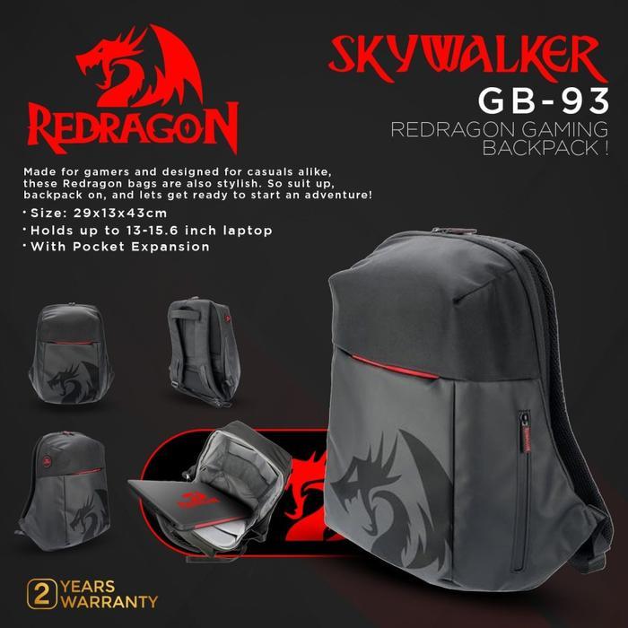 Redragon Gaming Backpack Tas Gaming SKYWALKER - GB-93