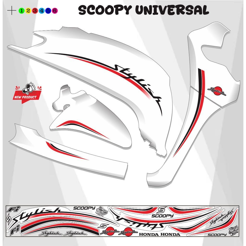 STRIPING MOTOR SCOOPY VARIASI LIS / STRIPING MOTOR SCOOPY POLET LIS 01