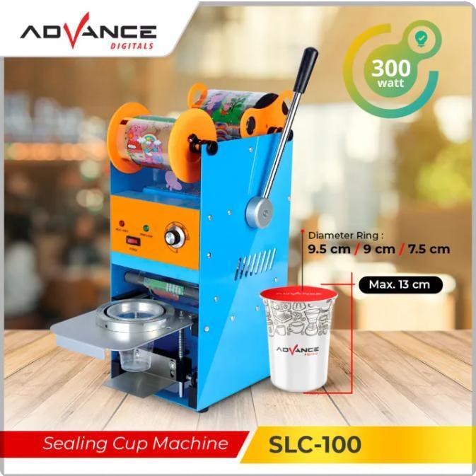 Advance SLC-100 Mesin Sealer Es Gelas Cup 300 Watt Sealer Cup Machine Es Alat Pres Cup Gelas Teh Jum