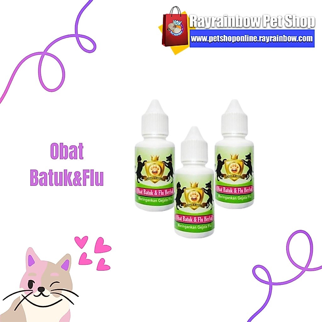 Obat Batuk Pilek kucing / Obat Batuk Pilek Anjing