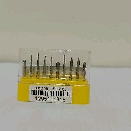 Diamond bur finishing set dental bur high speed / bur pita kuning