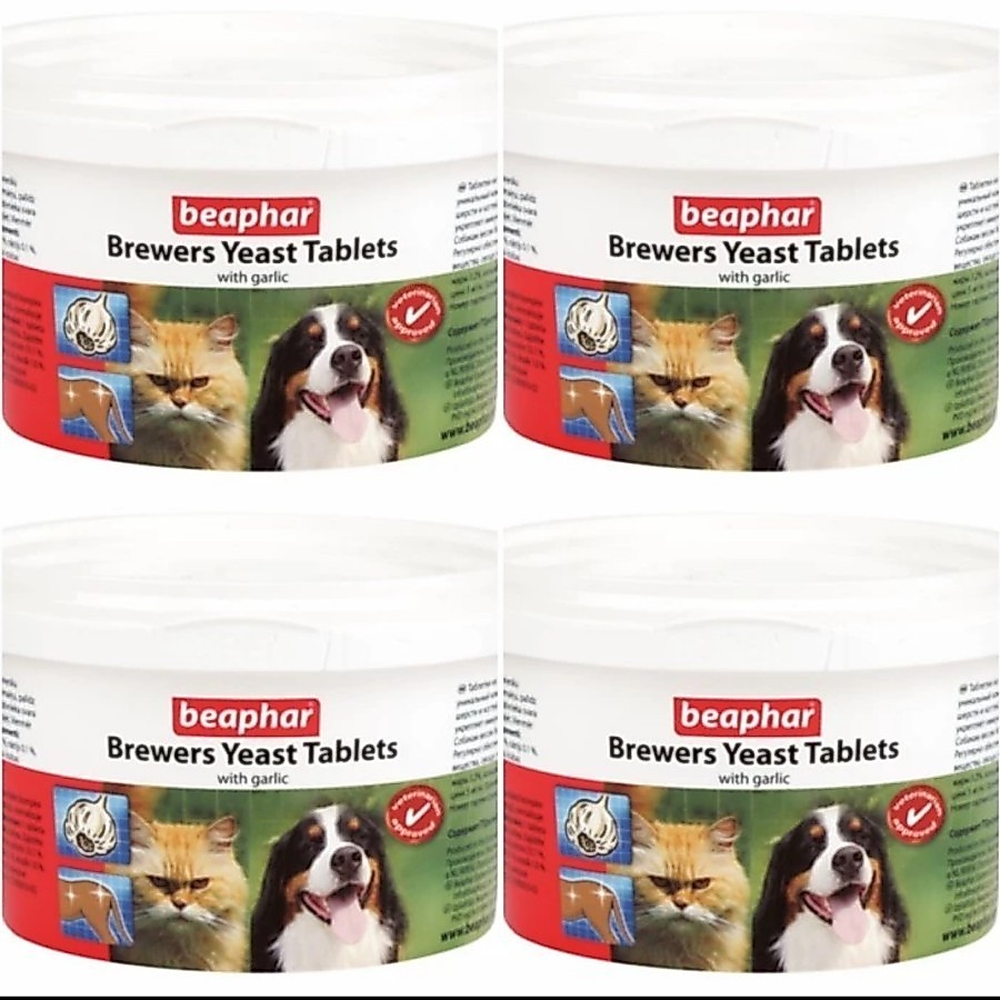 vitamin bulu kucing anjing tablet beaphar brewers yeast