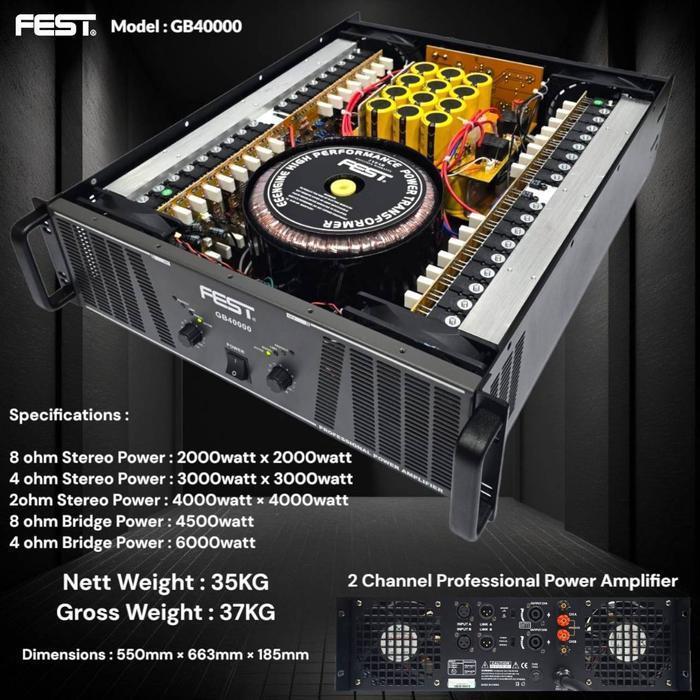 POWER AMPLIFIER FEST GB40000 GB 40000 ORIGINAL
