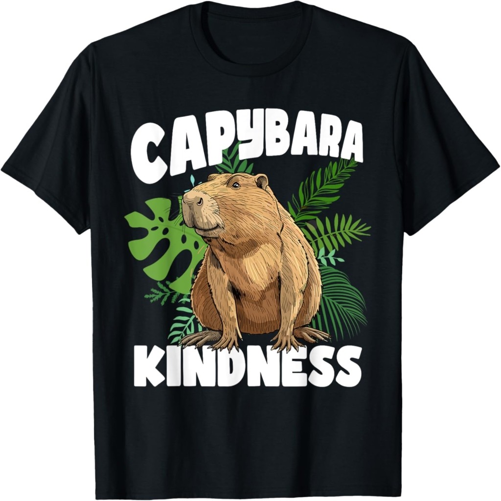 Capybara Kindn Cute Rodent Wild Capybara Graphic T-Shirt
