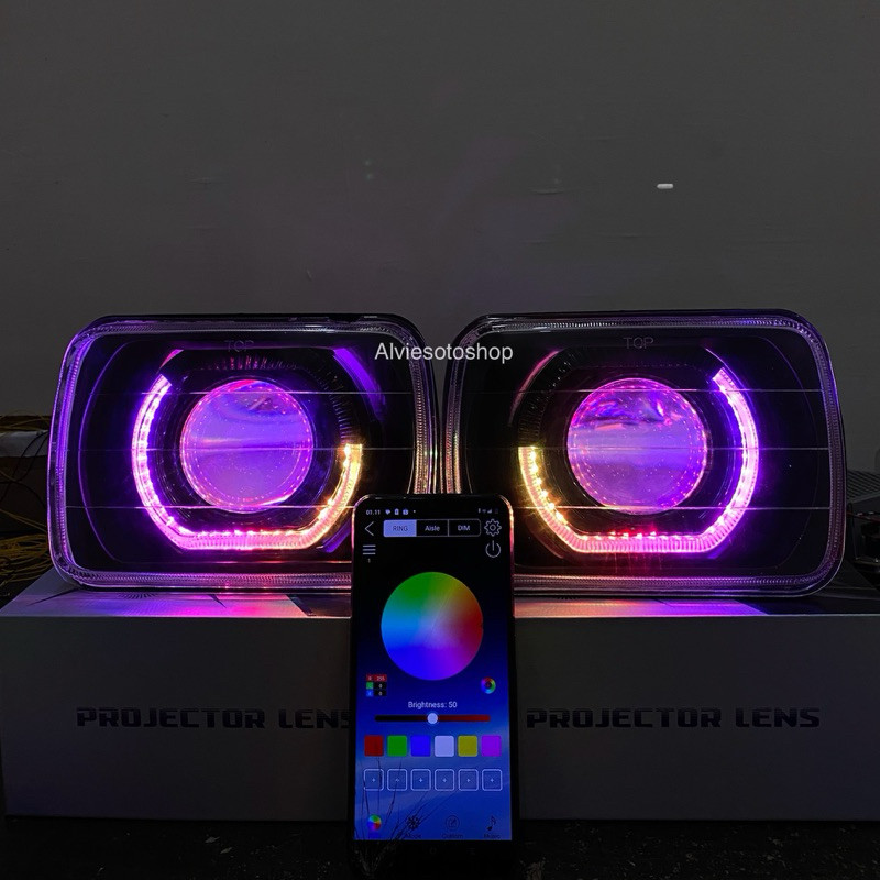 Lampu Depan BILED L300 Headlamp L300 BILED AES Turbo BILED Vynix Full RGB 60WATT