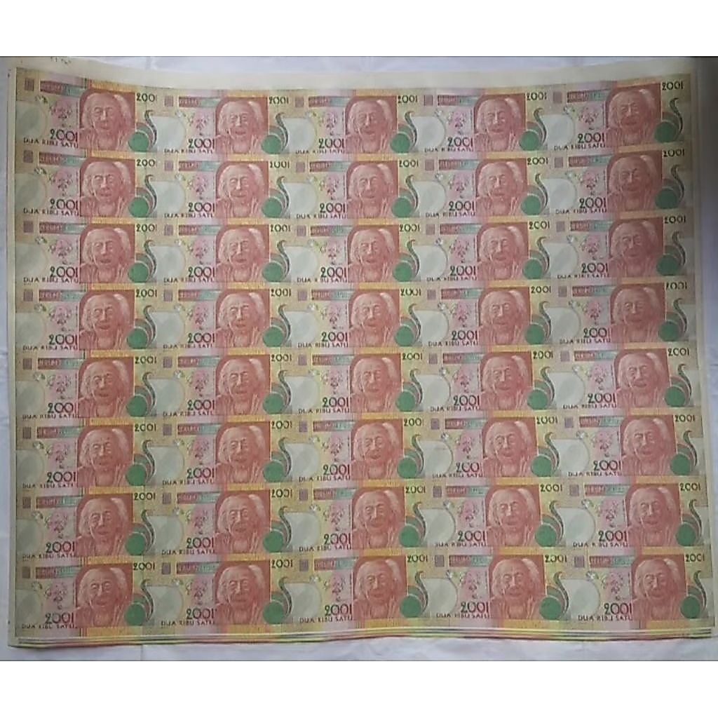 Testnote Affandy Original UNC Perum Peruri 2001