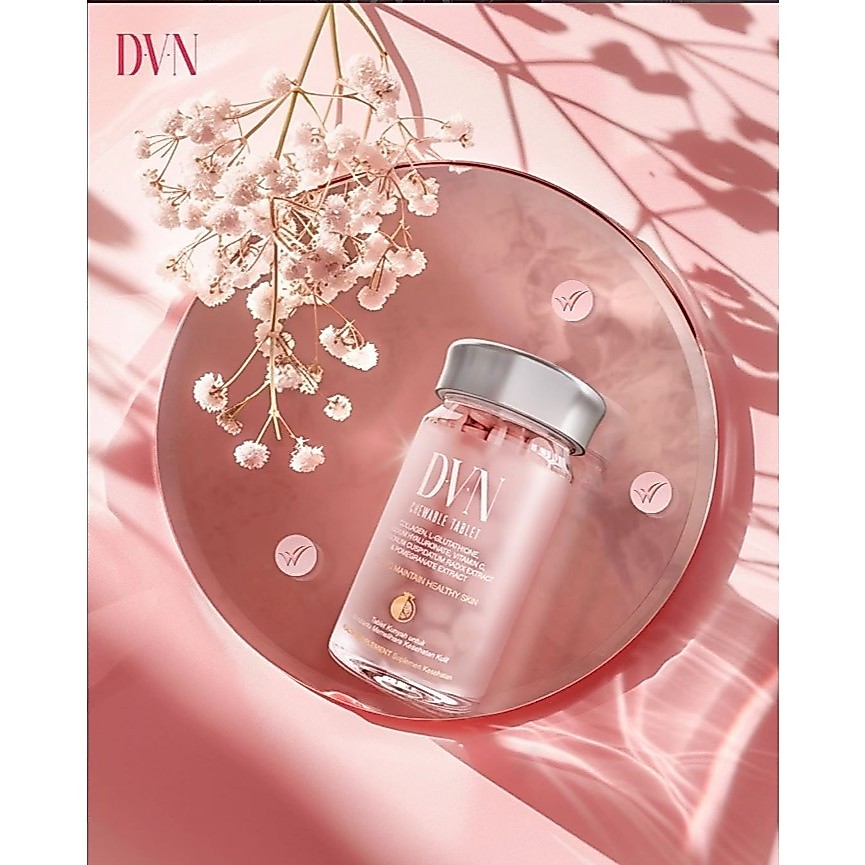 DVINE collagen candy isi 60 tablet di jamin asli original 100%