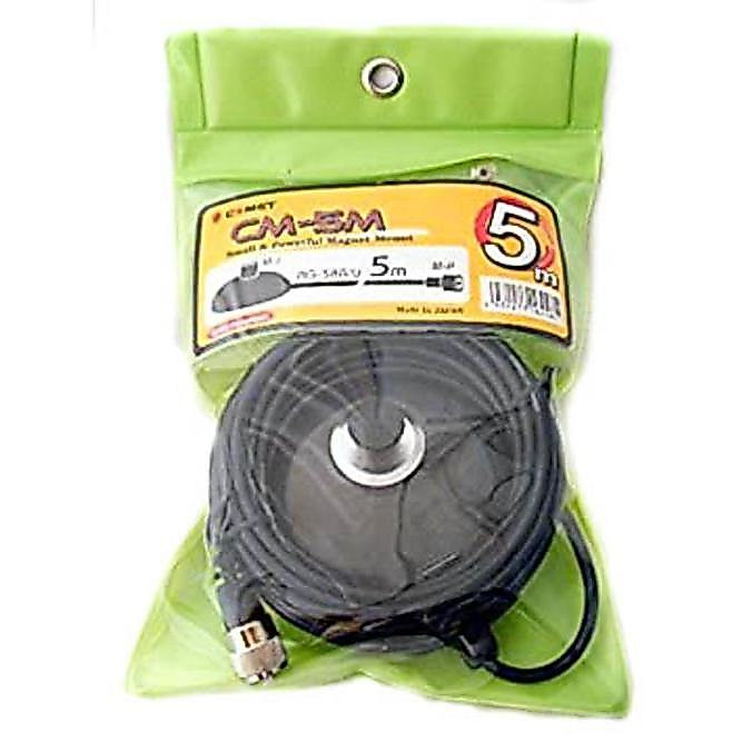 Braket Magnet Antena Mobil Comet CM-5M Kabel RG58 5 Meter untuk Rig HT