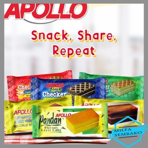 HS1297 Apollo Layer Cake isi 8pcs Apollo Cocoa cokelat