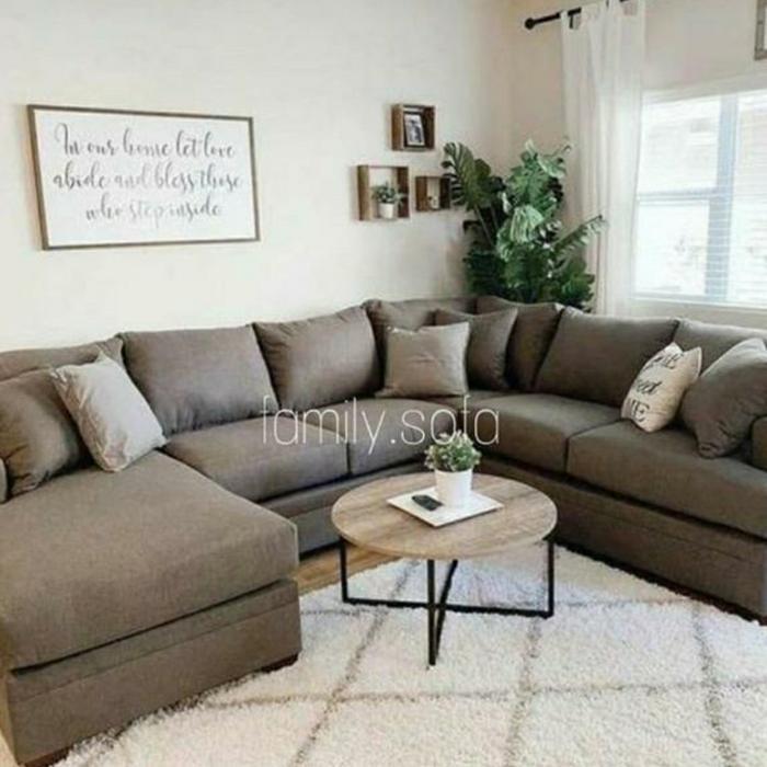 sofa minimalis letter u