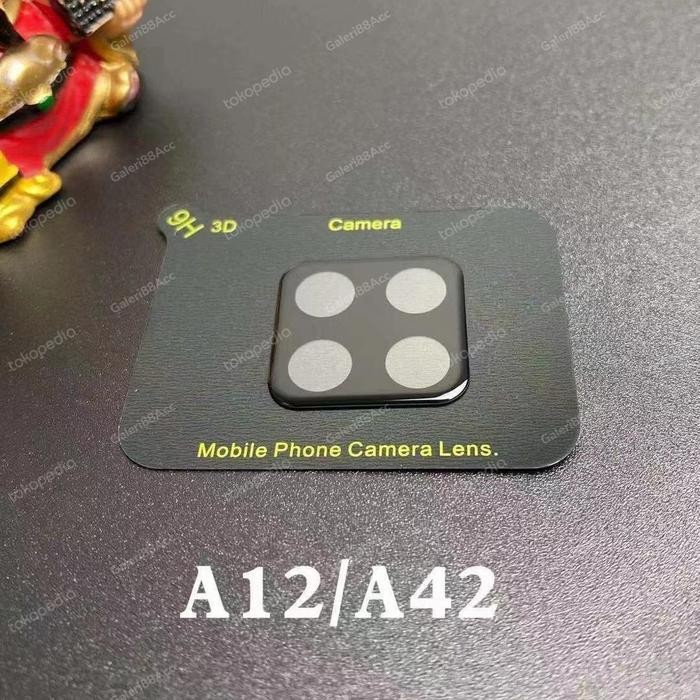 Samsung Galaxy A12 Tempered Glass 3D Pelindung Kamera