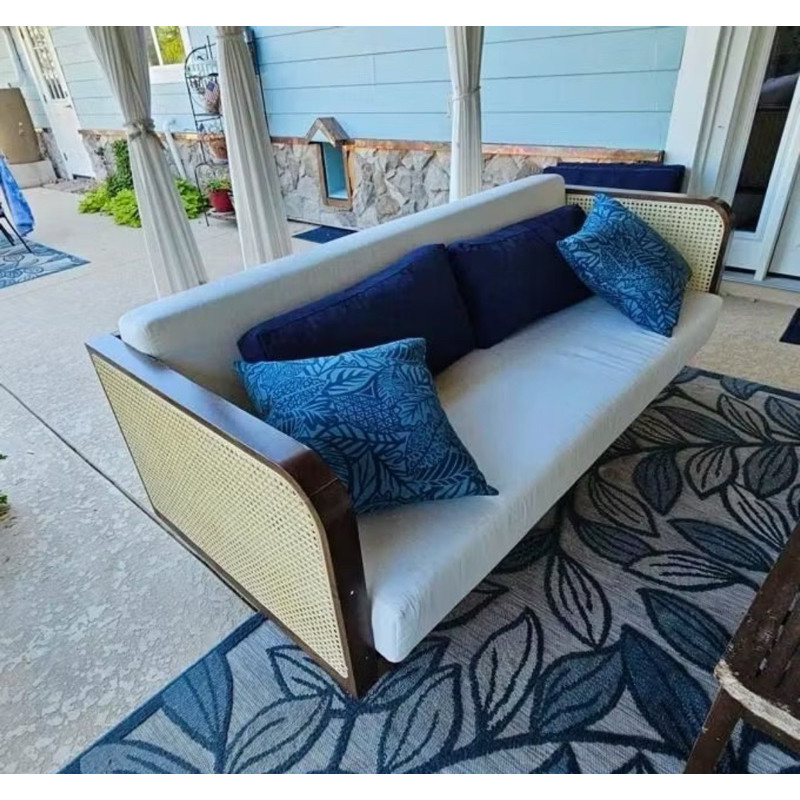 Sofa Rotan Kayu Jati Sofa Minimalis Sofa Retro Sofa Bed