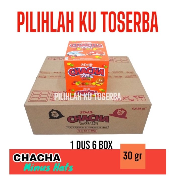 CHACHA MINIS HATS Police & Fire Milk Chocolate - ( HARGA 1 DUS )